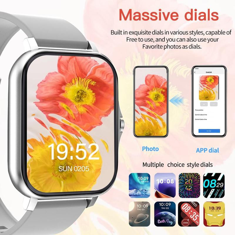 Multifunctional Smart Watch, Fashionable Digital Watch with Heart Rate Monitoring and Sleep Tracking, Sports Watch with Multiple Sports Modes for Women & Men, Wearable