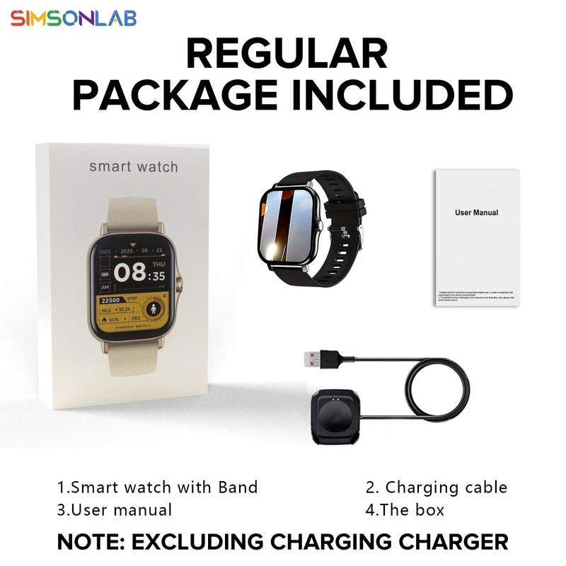 Multifunctional Smart Watch, Fashionable Digital Watch with Heart Rate Monitoring and Sleep Tracking, Sports Watch with Multiple Sports Modes for Women & Men, Wearable