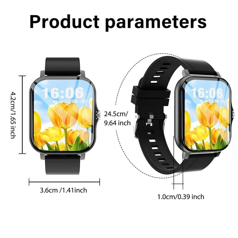 Multifunctional Smart Watch, Fashionable Digital Watch with Heart Rate Monitoring and Sleep Tracking, Sports Watch with Multiple Sports Modes for Women & Men, Wearable